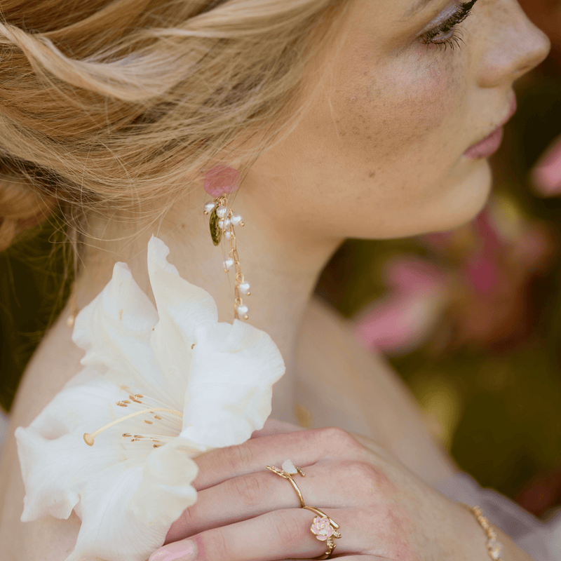 Rose Drop Earrings
