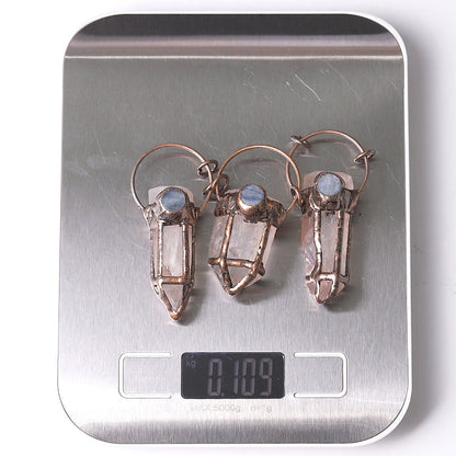 Rose Quartz Pendant With Kyanite 2-3 Inch Healing Jewelry