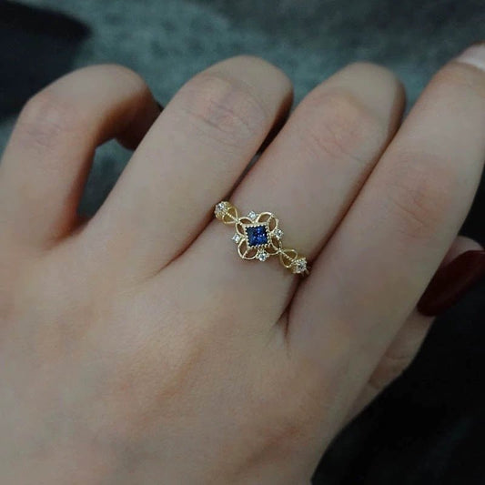 [sample ] Sapphire Serenade Ring