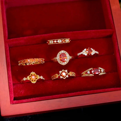 Scarlet Baroque Ring