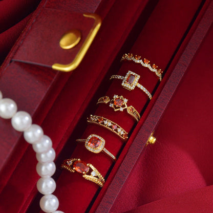 Scarlet Baroque Ring