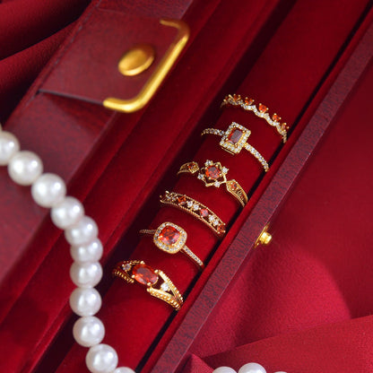 Scarlet Baroque Ring