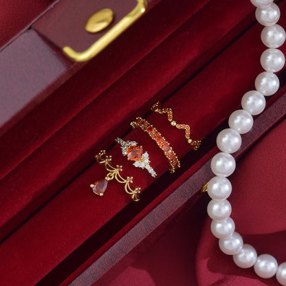 Scarlet Coronette Ring