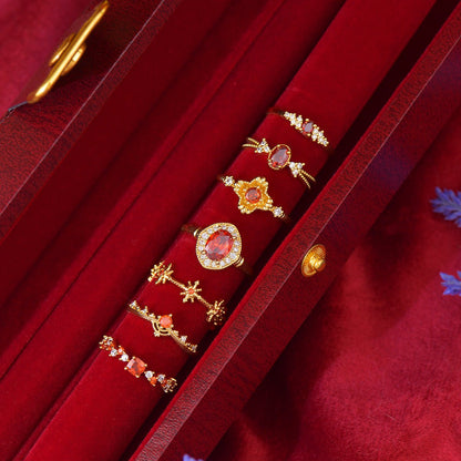 Scarlet Étoile Ring