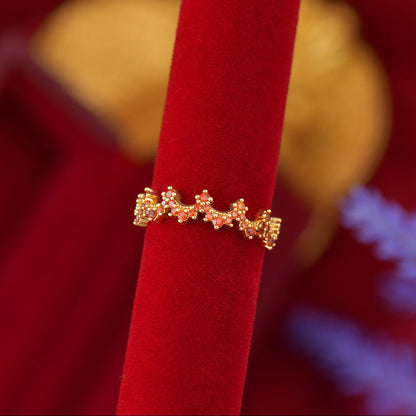 Scarlet Festoon Ring