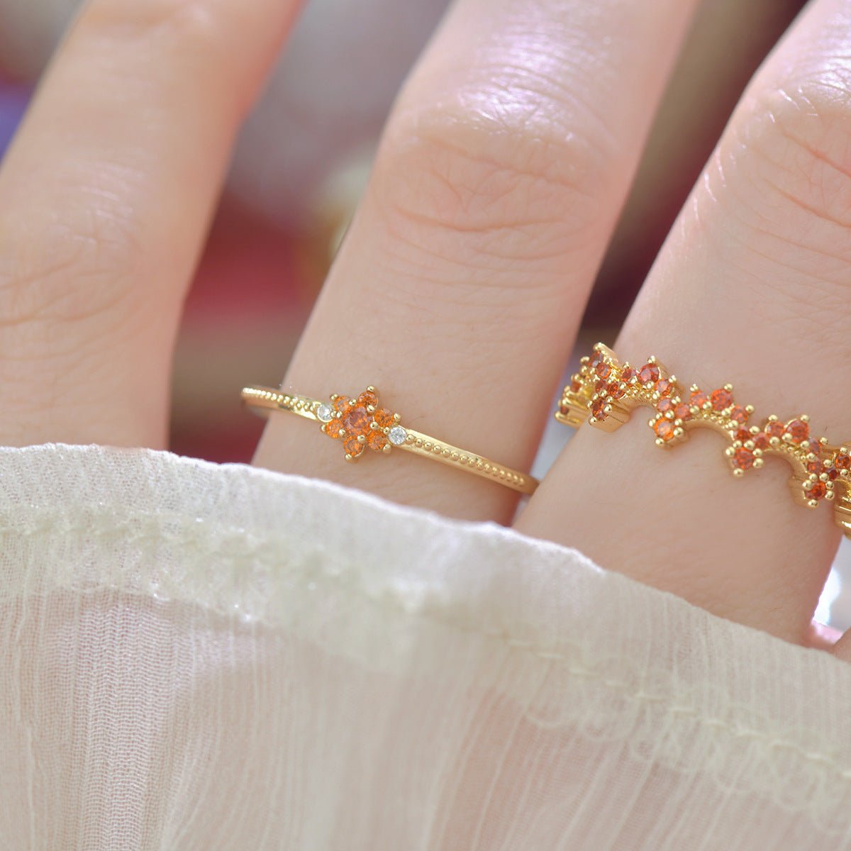 Scarlet Fleur Ring