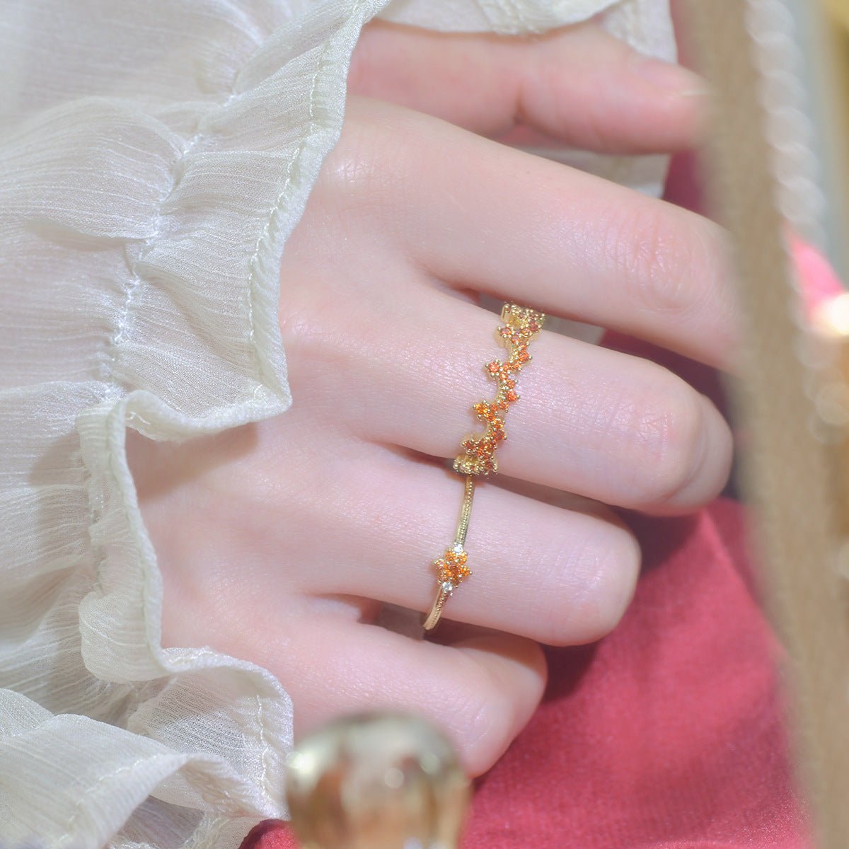 Scarlet Fleur Ring