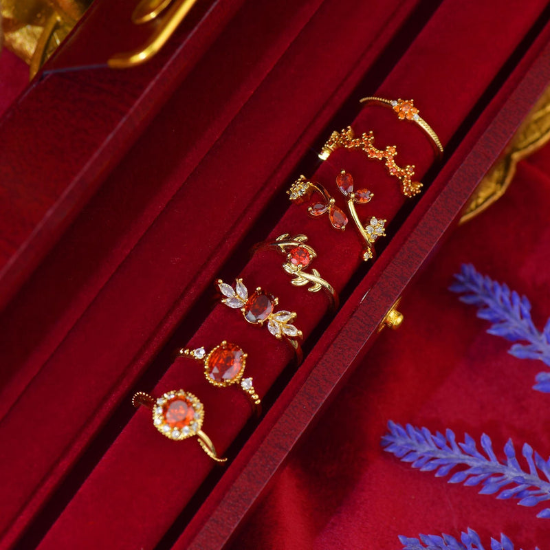 Scarlet Fleur Ring