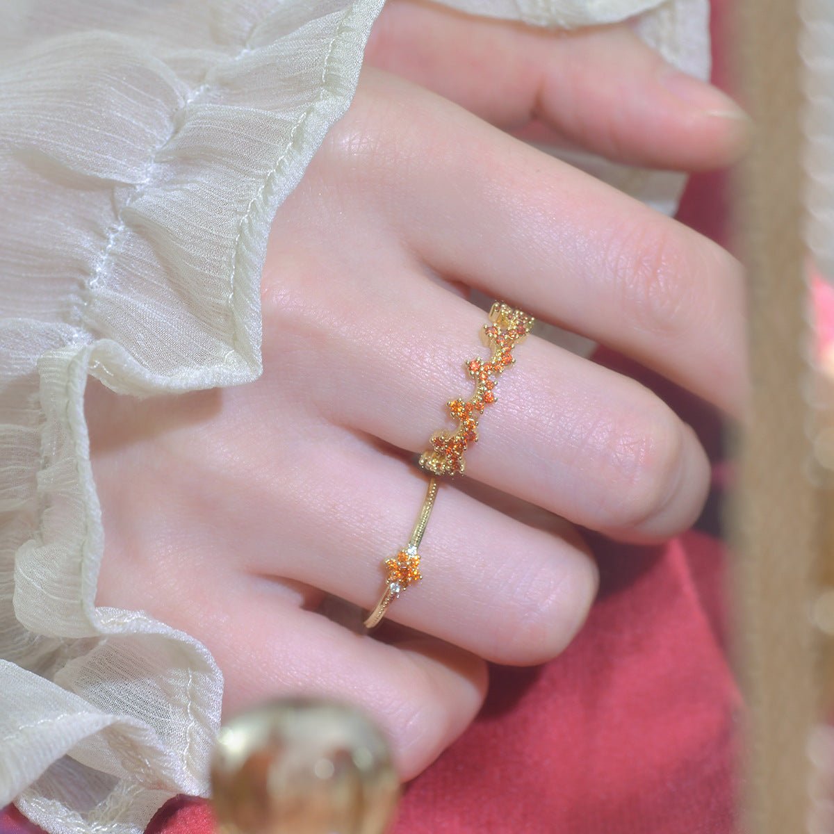 Scarlet Fleur Ring