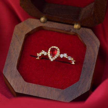 Scarlet Halo Ring