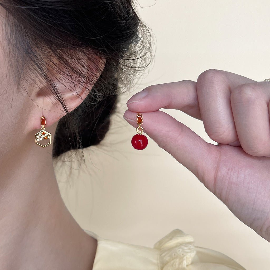 [] Scarlet Reverie Earrings