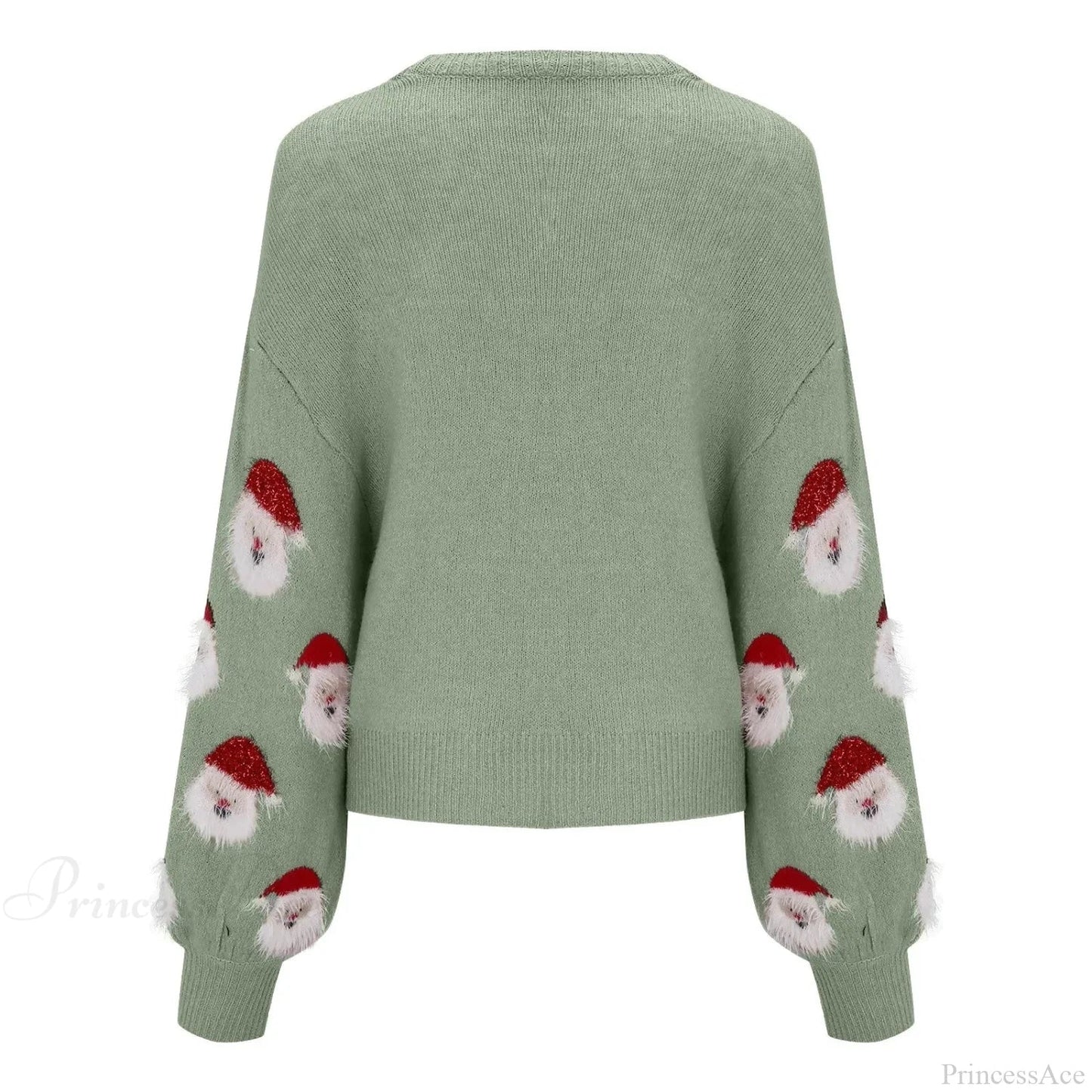 Sequin Long Sleeve Blouse With Santa Claus Hoodie Christmas Sweater