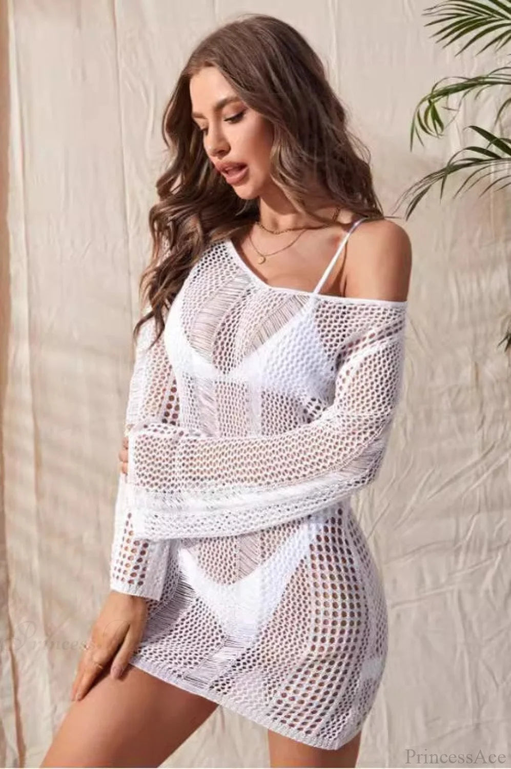 Sheer Chiffon V-neck Blouse
