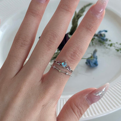 [] Gretchen Silver Aurora Ring