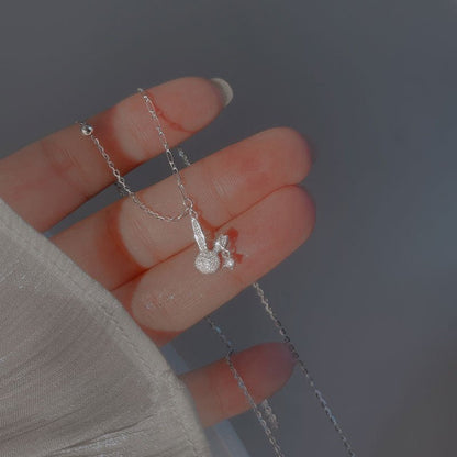 Silver Bunny Necklace