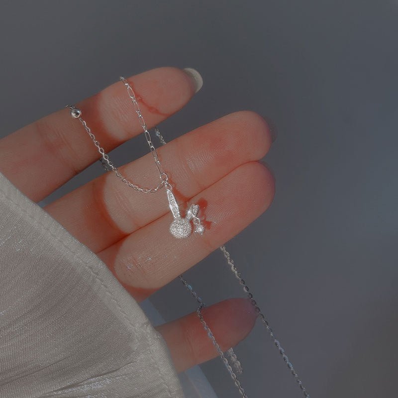 Silver Bunny Necklace