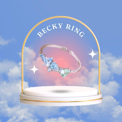 [] Becky Butterfly Ring in Silver