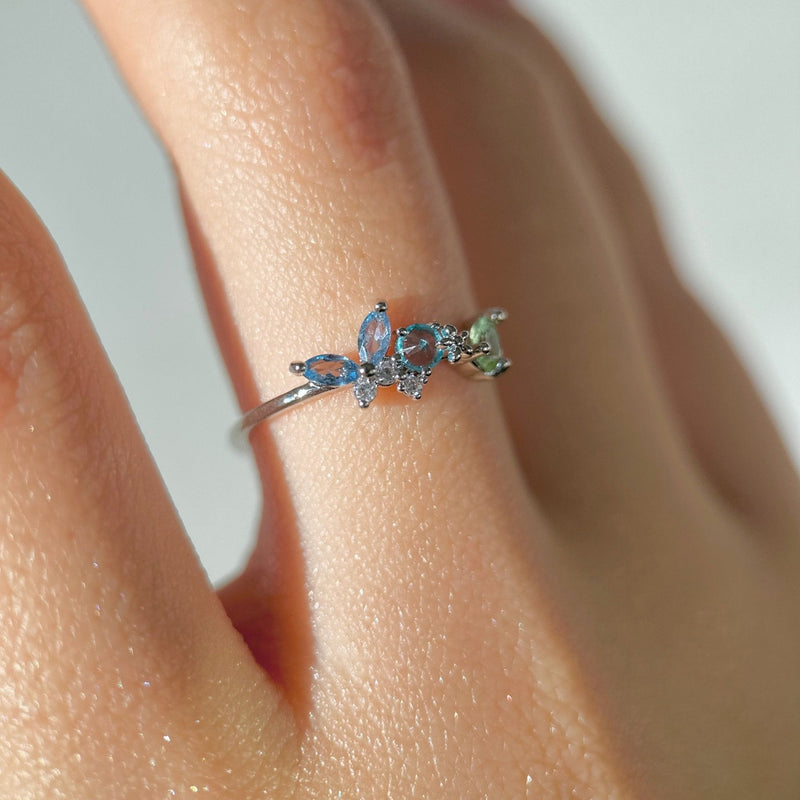 [] Becky Butterfly Ring in Silver