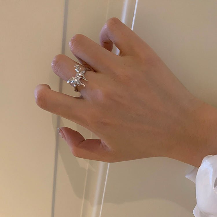 [] Lana Silver Butterfly Ring