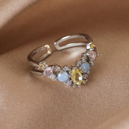 Nellie Tiara Ring in Silver