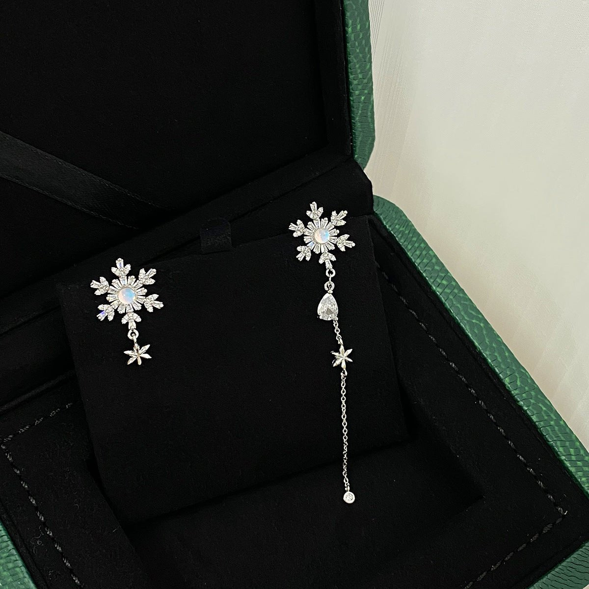 Snowflake Drop Earrings