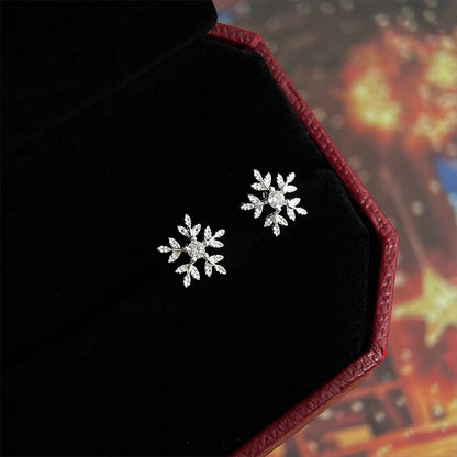 Snowflake Stud Earrings