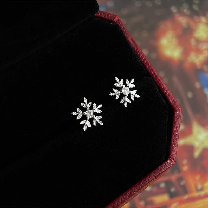 Snowflake Stud Earrings