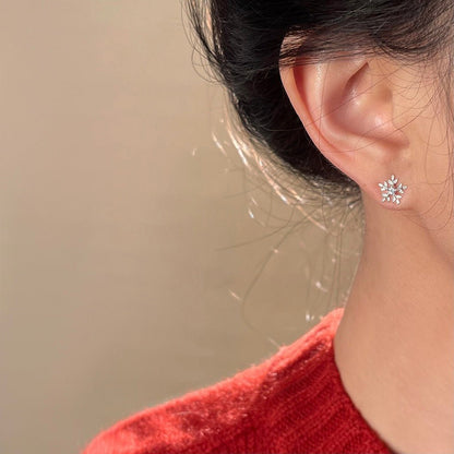 Snowflake Stud Earrings