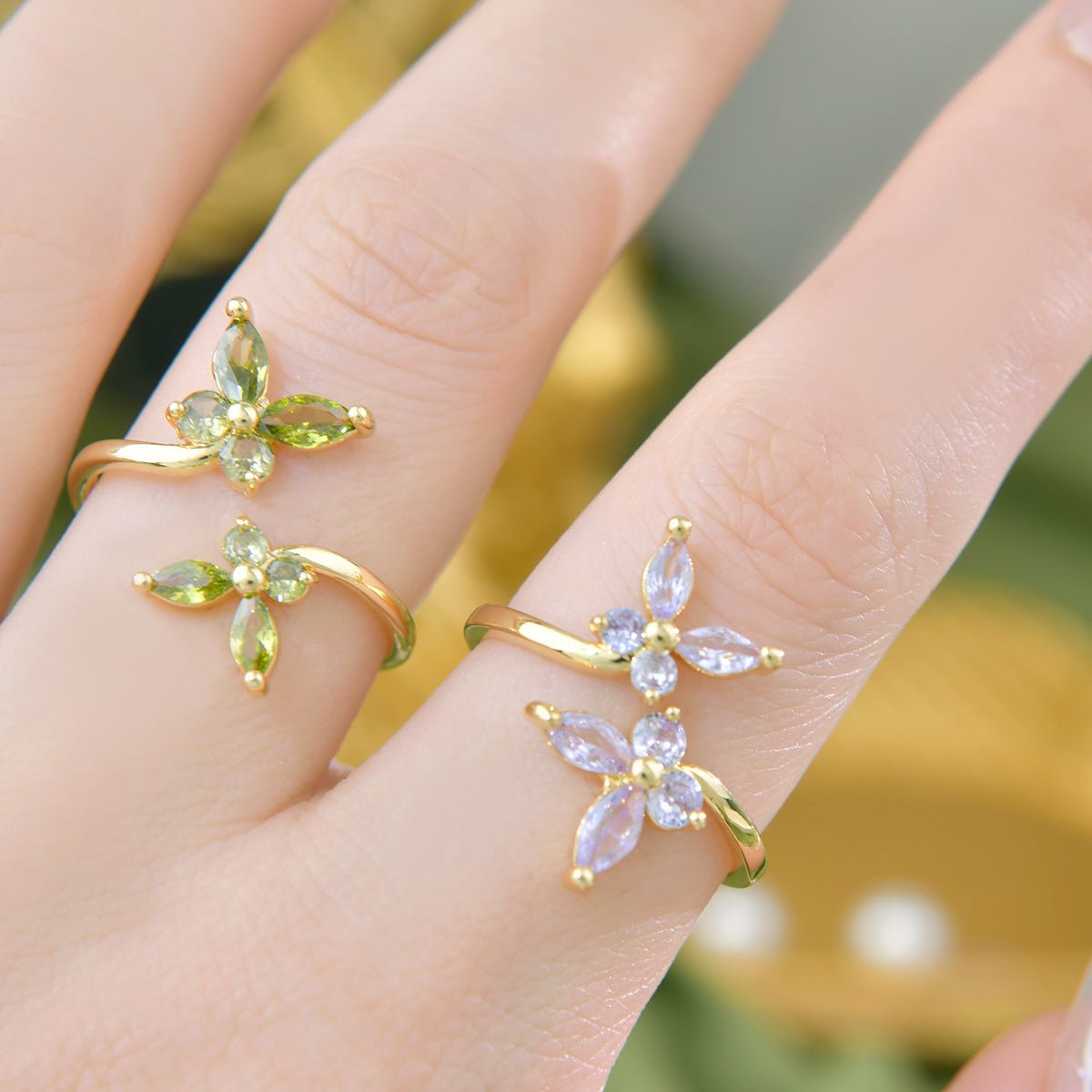 Snowlight Butterfly Ring