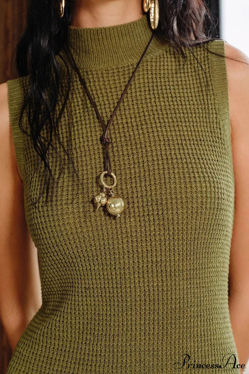 Knit Tassel Bodycon Mini Dress