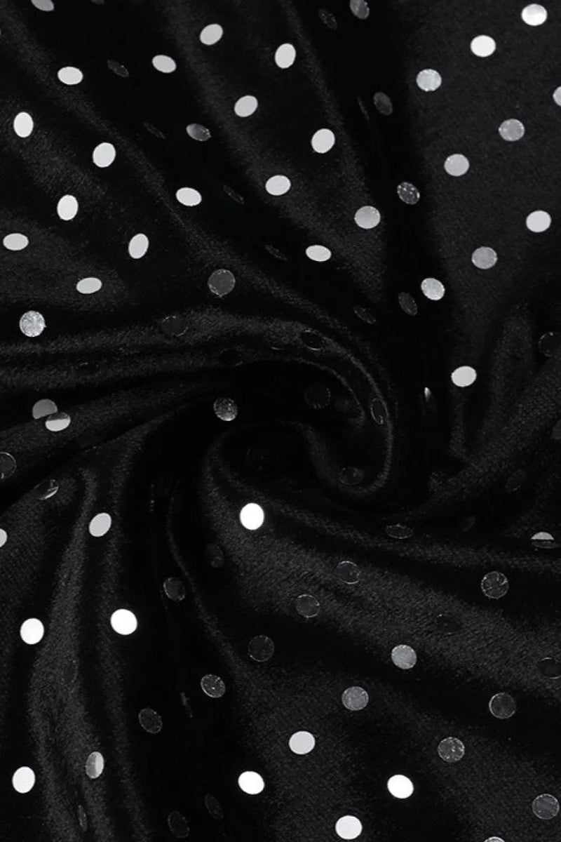 Sparkly Velvet Cami Bodycon Mini Dress