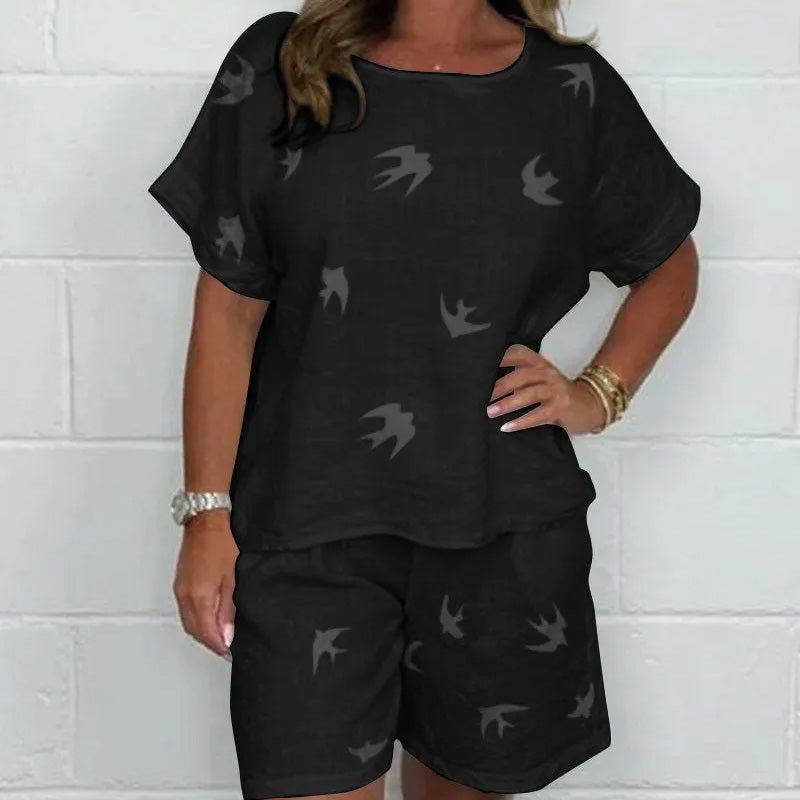 Dahlia – Breezy Printed Two-piece Set