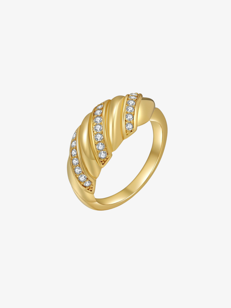 Rio Twist Pavé Ring