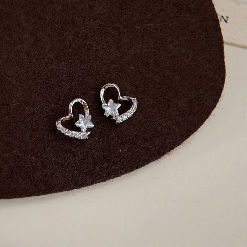 Stellar Heart Earrings