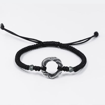 Sterling Silver Peace Buckle Protection Bracelet
