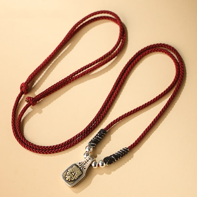 Sterling Silver Zakiram Goddess of Wealth Spiritual Necklace