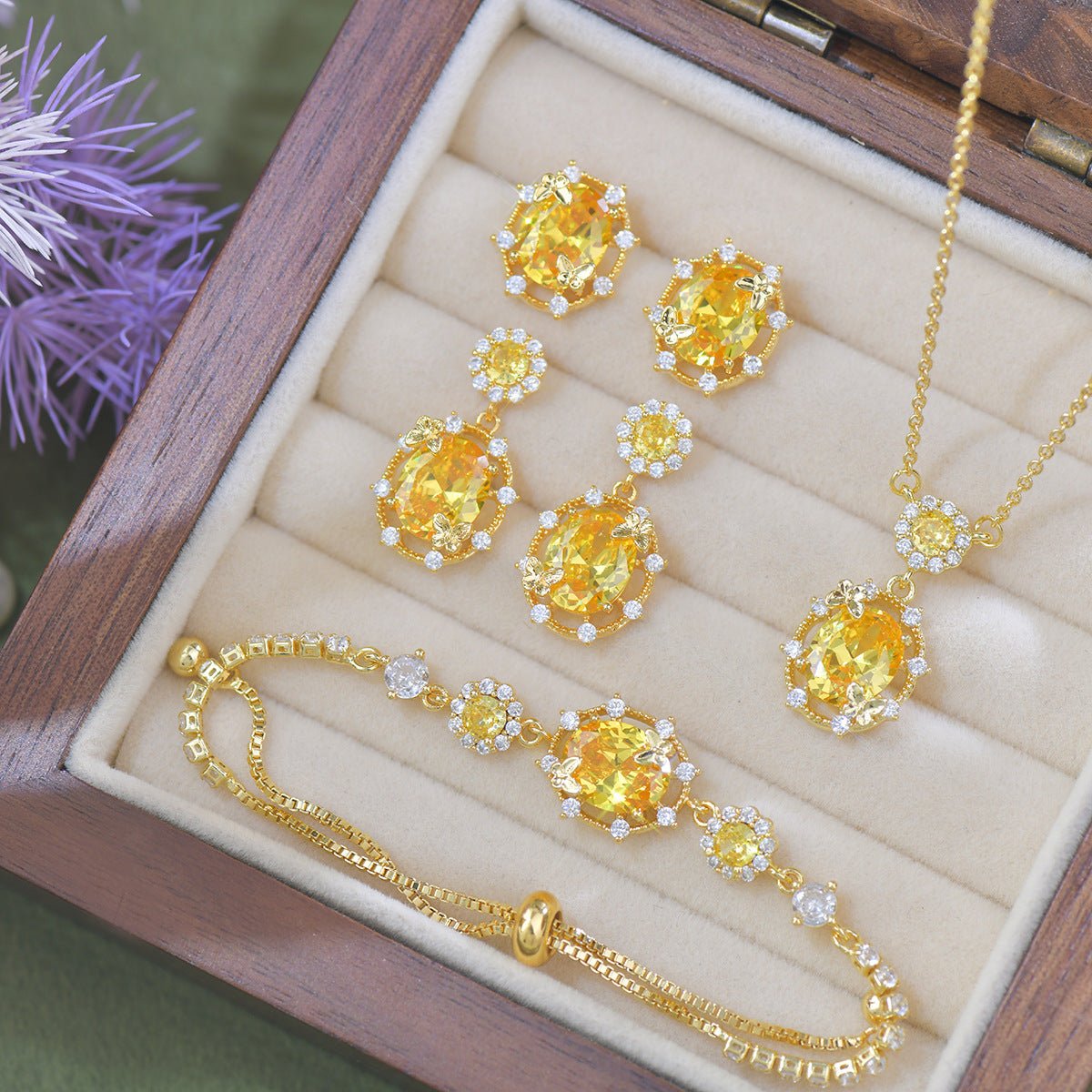 Sunshine Butterfly Drop Earrings