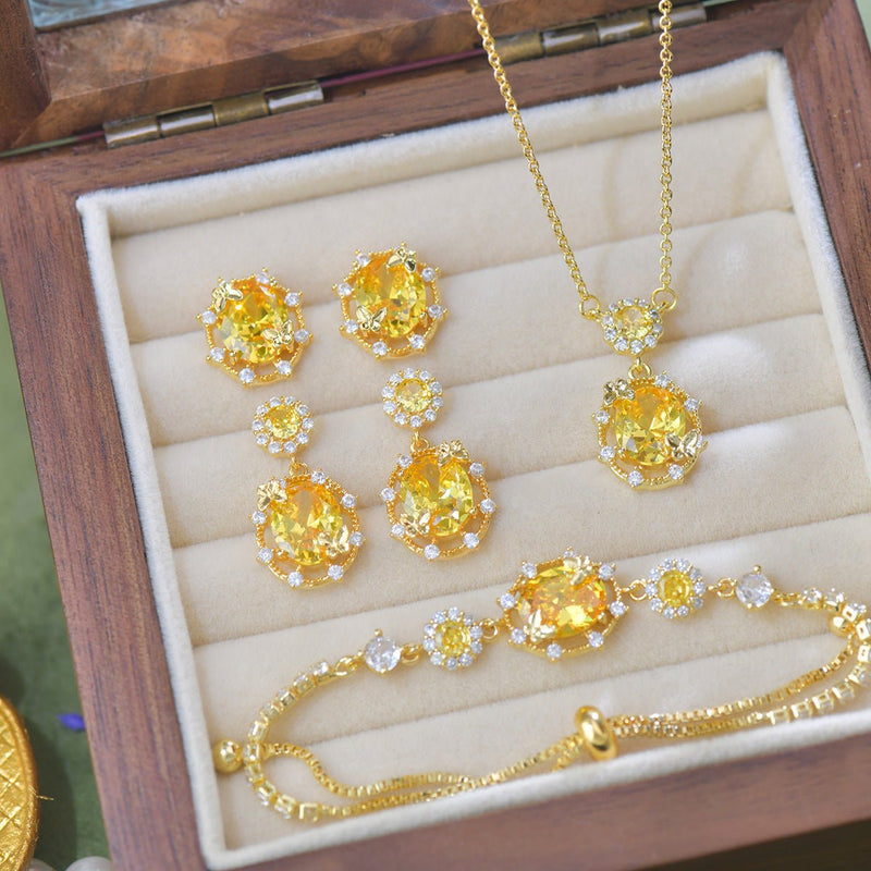 Sunshine Butterfly Stud Earrings