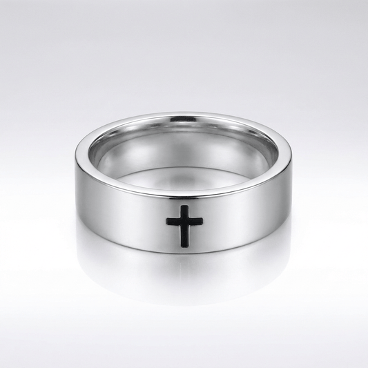 Silver Cross Ring