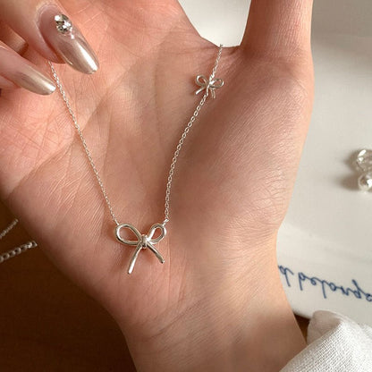 Sweet Knot Bow Necklace