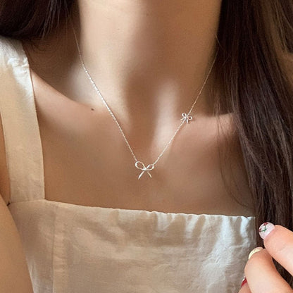 Sweet Knot Bow Necklace