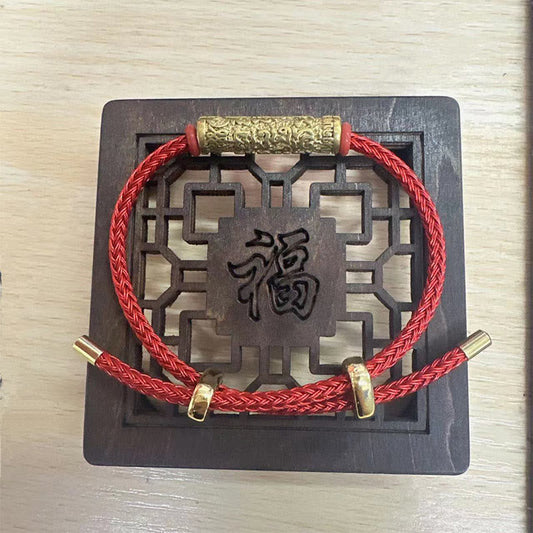 Tai Sui Protection Red String Braided Bracelet 14-20cm
