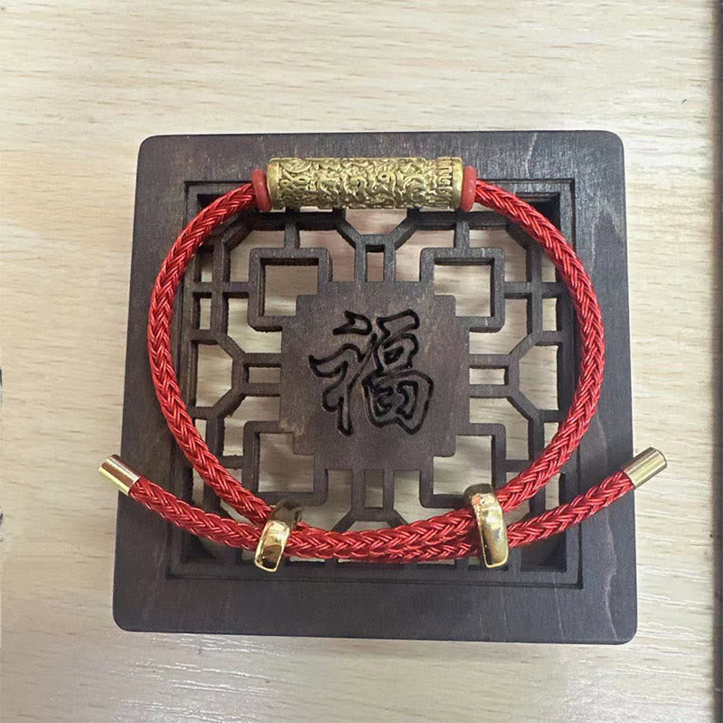 Tai Sui Protection Red String Braided Bracelet 14-20cm