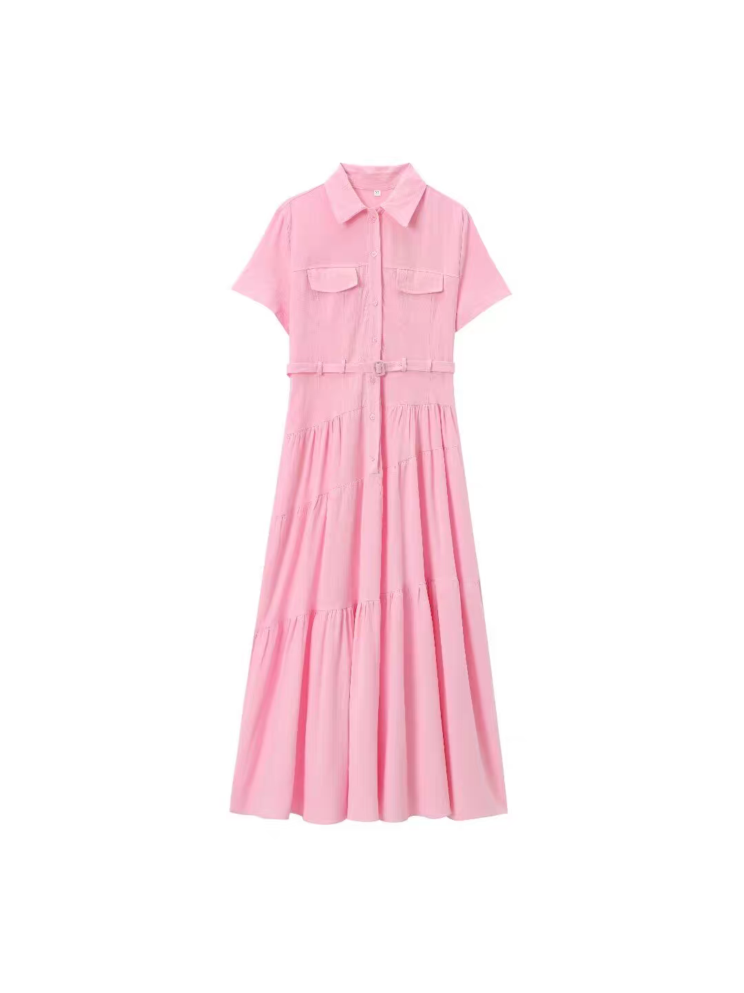 Button Down Collared Maxi Dress