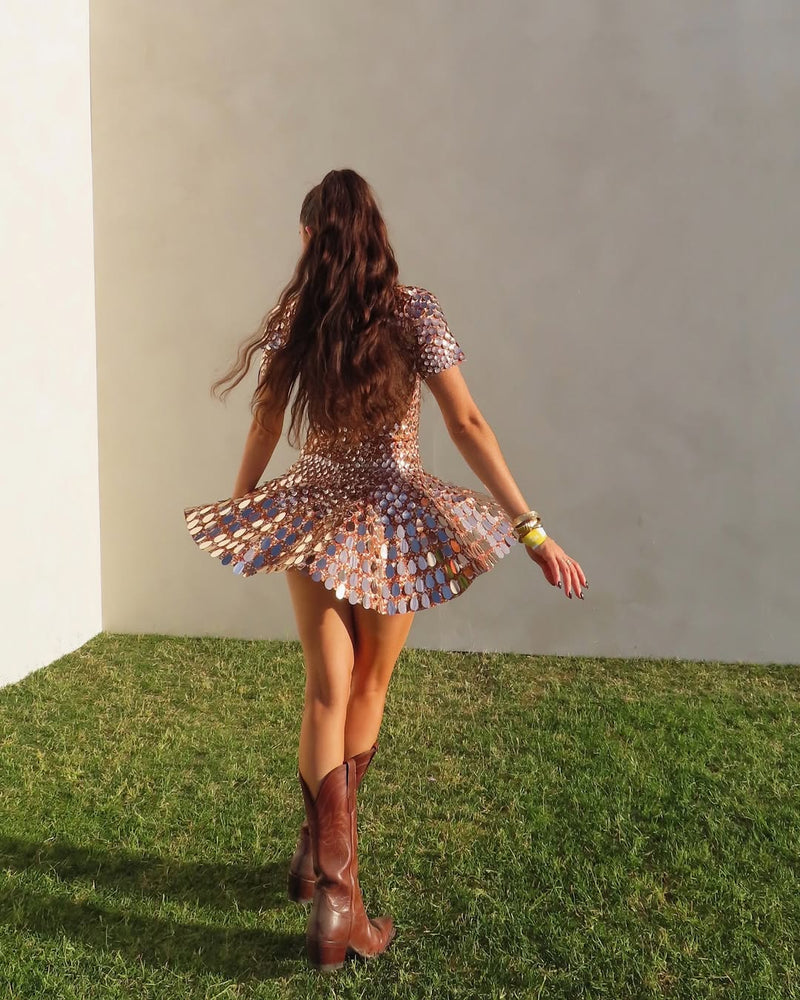 Monica | High Neck Mini Dress