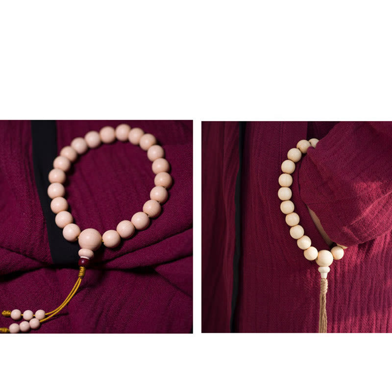 Abelia Biflora Wood Wrist Mala Bracelet 10mm