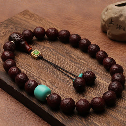 Bodhi Seed Tibetan Wrist Mala | Luck & Wealth Charm