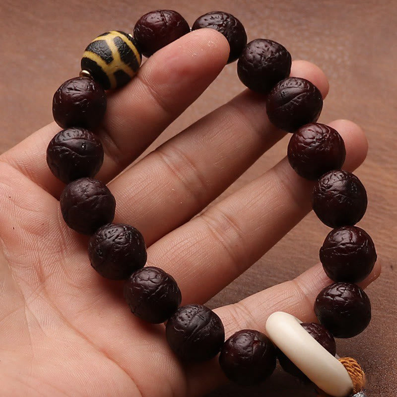 Bodhi Seed Tibetan Wrist Mala | Luck & Wealth Charm
