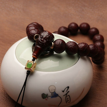 Bodhi Seed Tibetan Wrist Mala | Luck & Wealth Charm