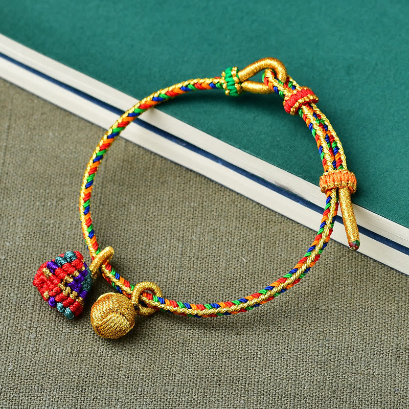 Colorful Red String Charm Bracelet for Luck & Protection
